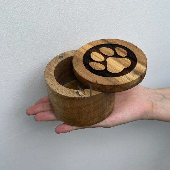 Wooden Paw Pet Keepsake Urn