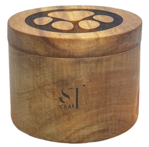 Wooden Paw Pet Keepsake Urn