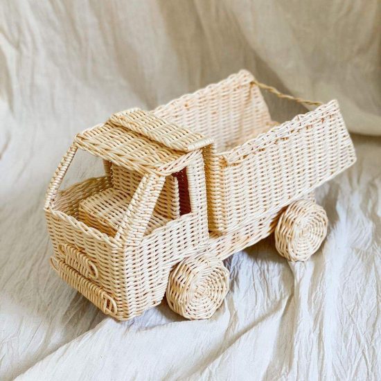 Rattan Truck Kids Toy