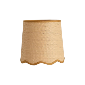 Rattan Scalloped Table Lamps