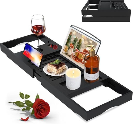 Foldable Bamboo Bathtub Trays