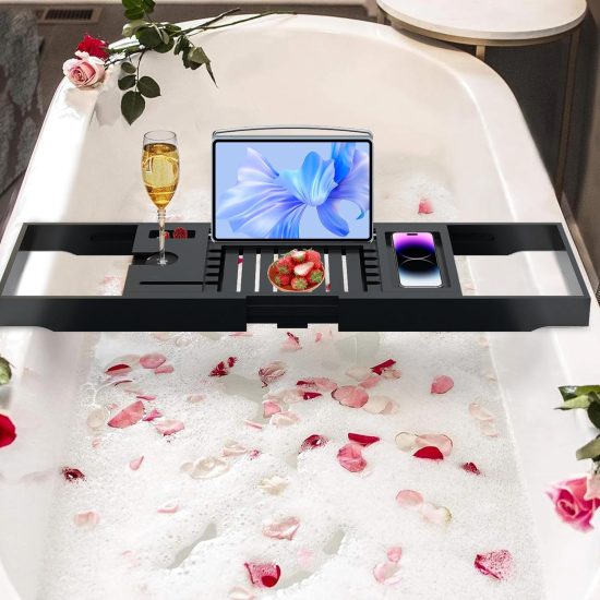 Foldable Bamboo Bathtub Trays