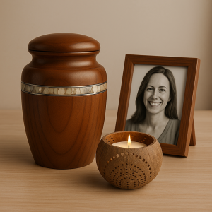 Memorial Coconut Candle Holder