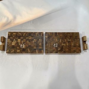 Teak Wood Cutting Board with Stand