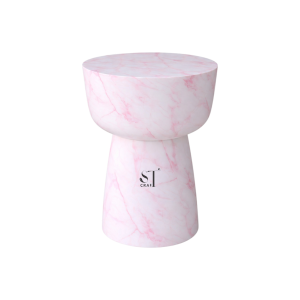 Concrete Marble Side Table